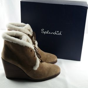 splendid catalina wedge booties